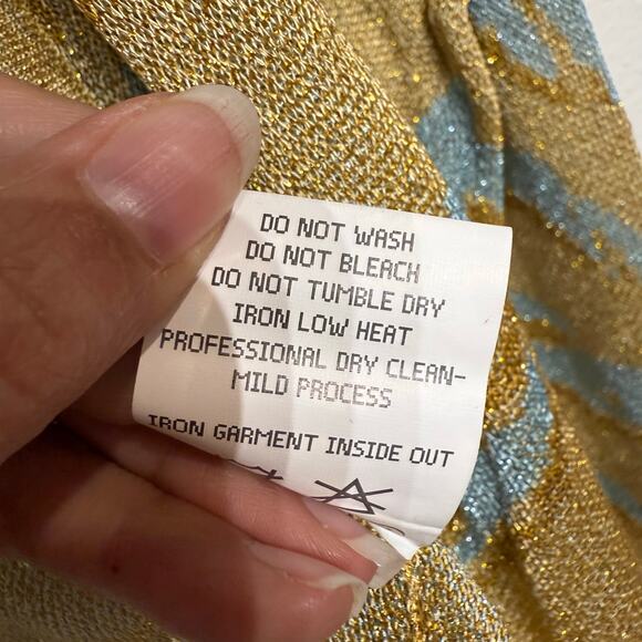 Happy Sheep Metallic Open Front Cardigan Sz L NWT - Picture 8 of 13